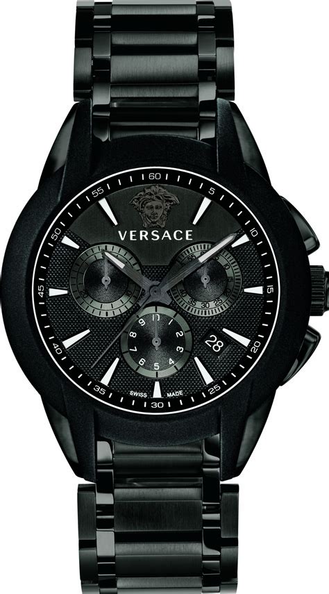 black versace watches